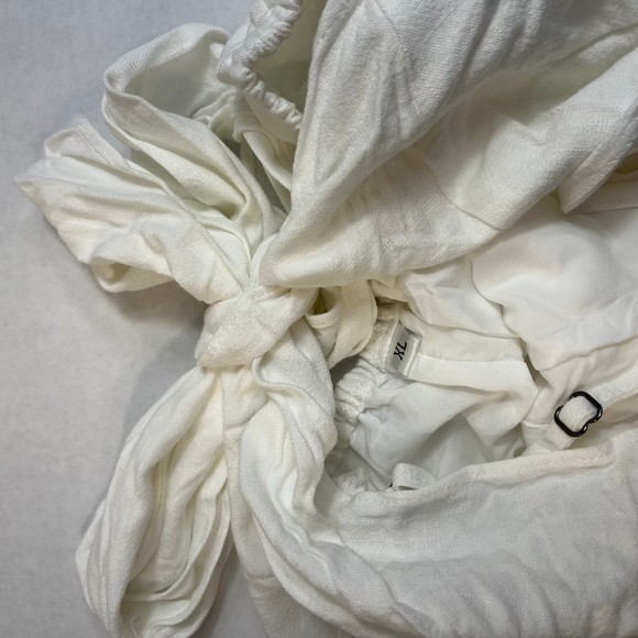 Women's  Spaghetti Strap Tie Back Sleeveless High Waist Wide Leg Romper size XL - Picture 3 of 3